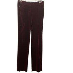 Loro Piana velvet dark burgundy pants made in Italy size 42/6,